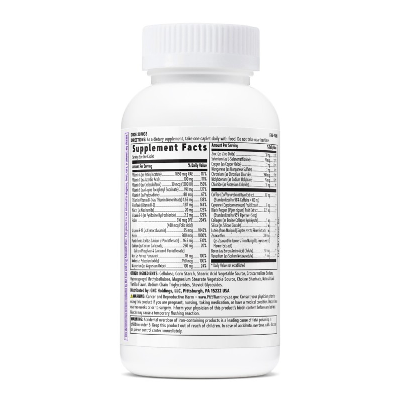 Gnc Women`s One Daily Multivitamin Energy, Formula Energizanta De Multivitamine Pentru Femei, 60 Tb
