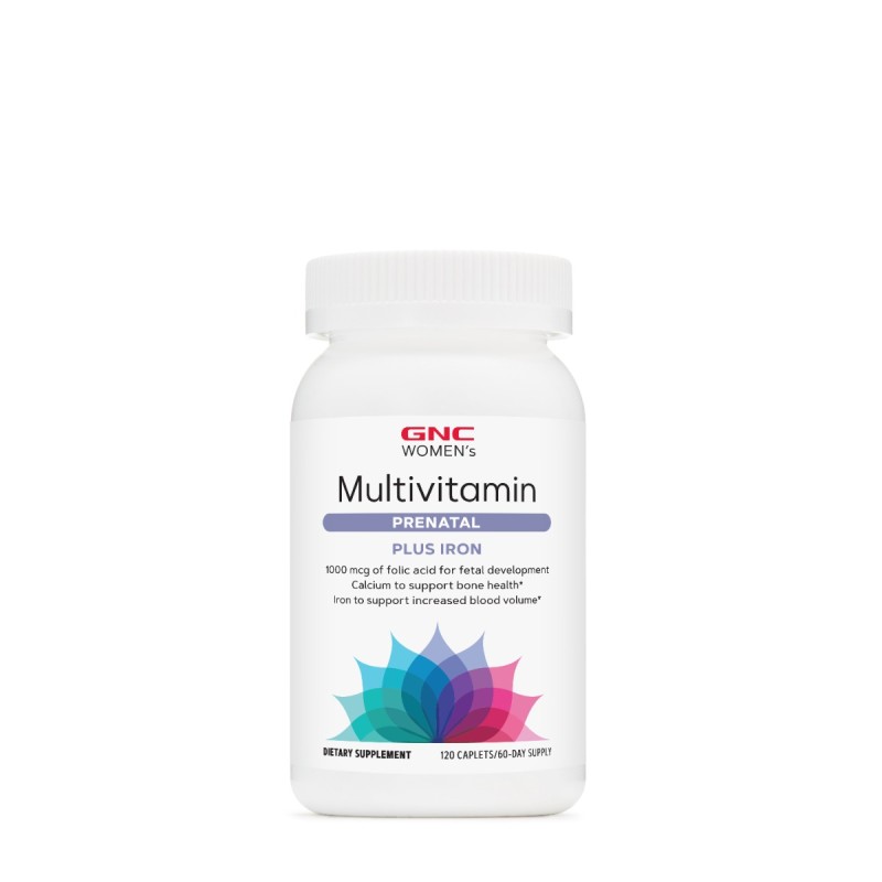 Gnc Women's Prenatal Formula With Iron, Formula Prenatala Cu Fier, 120 Tb