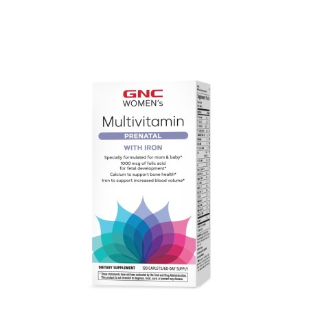 Gnc Women's Prenatal Formula With Iron, Formula Prenatala Cu Fier, 120 Tb