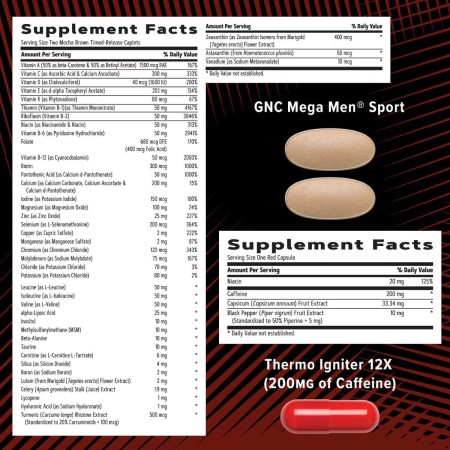 Amp Men's Ripped Vitapak Program Complex De Multivitamine Pentru Barbati (30 Pachetele), GNC