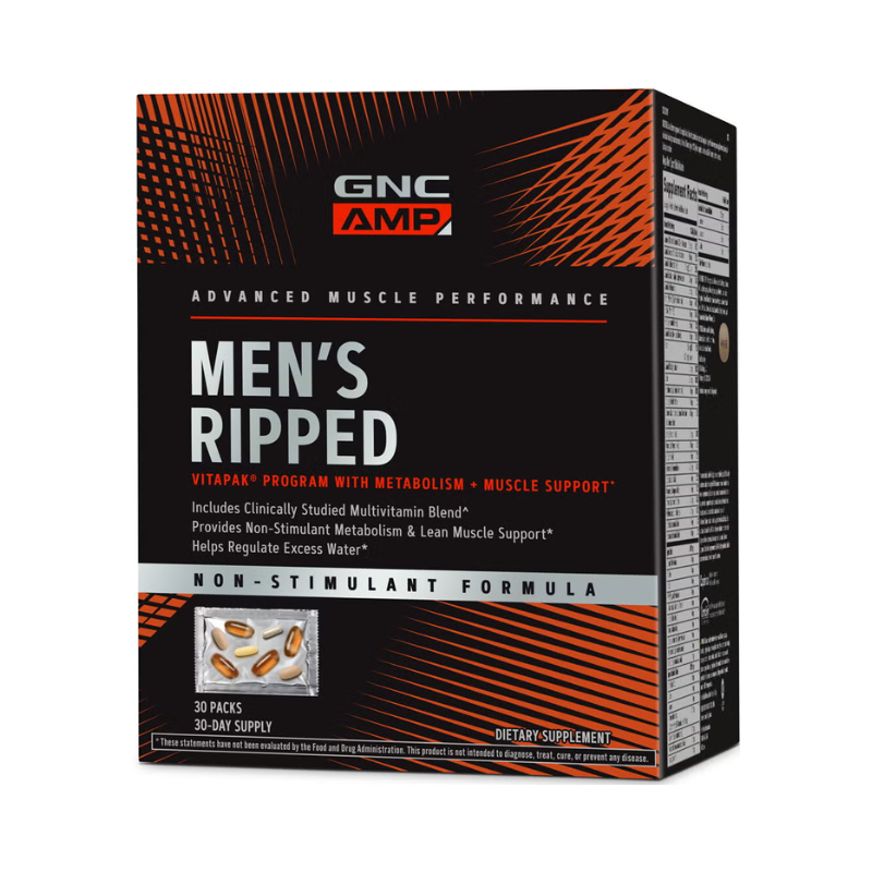 Vitapak complex de multivitamine pentru barbati-non stimulant (30 pachetele), GNC Live Well