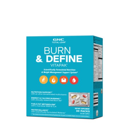 Total lean burn & define vitapak, program complet de slabit (30 pachete), GNC Live Well