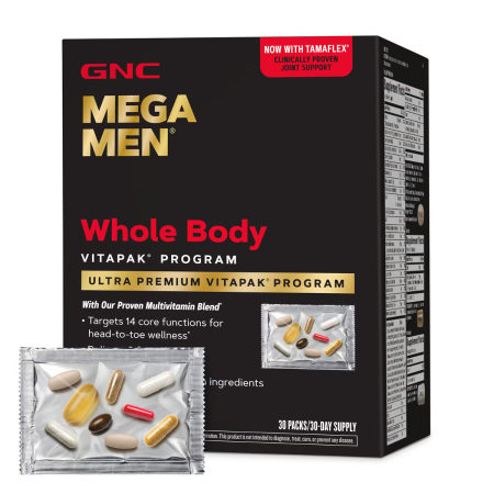 Mega men complex de multivitamine pentru barbati, pentru intregul organism (30 pachetele), GNC Live Well