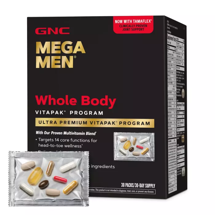Gnc Mega Men Whole Body Vitapak Program, Complex De Multivitamine Pentru Barbati, Pentru Intregul Organism, 30 Pachetele Gnc Mega Men Whole Body Vitapak Program, Complex De Multivitamine Pentru Barbati, Pentru Intregul Organism, 30 Pachetele