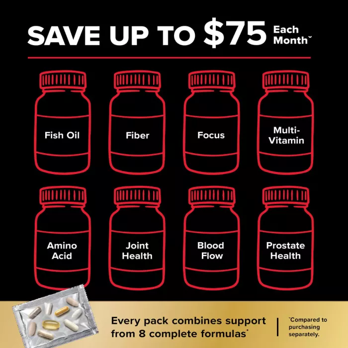 Gnc Mega Men Whole Body Vitapak Program, Complex De Multivitamine Pentru Barbati, Pentru Intregul Organism, 30 Pachetele