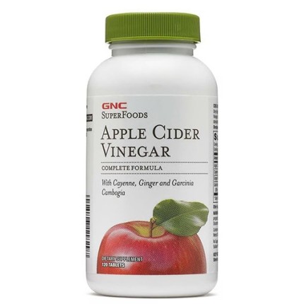Gnc Superfoods Apple Cider Vinegar, Otet Din Cidru De Mere, Detox, Apetit Si Slabire, 120 Tb