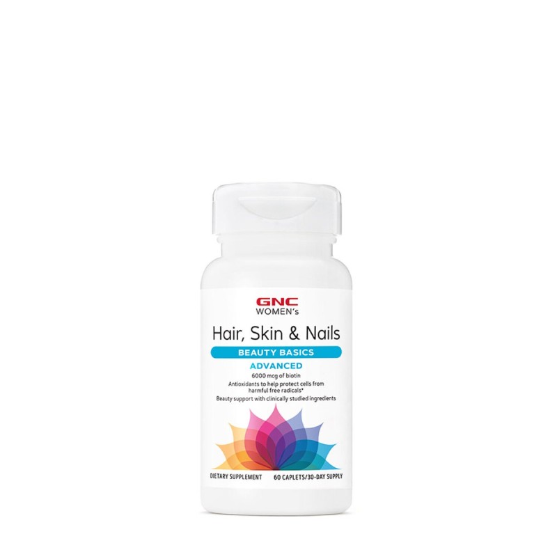 Gnc Women’s Hair, Skin & Nails Advanced, Formula Avansata Pentru Sanatatea Parului, Pielii Si A Unghiilor, 60 Tb