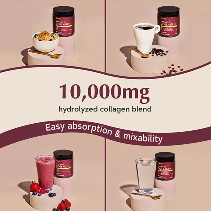 Gnc Premier Collagen Powder, Formula Premium De Peptide De Colagen Hidrolizat Fara Aroma, 282.8 G Gnc Premier Collagen Powder, Formula Premium De Peptide De Colagen Hidrolizat Fara Aroma, 282.8 G