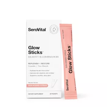 Serovital* Glow Sticks Beauty And Illumination Replenish And Restore, Formula Pentru Luminozitatea Si Revitalizarea Tenului Cu Aroma De Citrice De Vara, 28 Plicuri