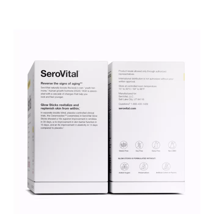 Serovital - Reverse The Signs Of Aging, Formula Pentru Remedierea Semnelor De Imbatranire Cu Lizina, 120 Capsule + 7 Plicuri Glow Sticks Serovital - Reverse The Signs Of Aging, Formula Pentru Remedierea Semnelor De Imbatranire Cu Lizina, 120 Capsule + 7 Plicuri Glow Sticks