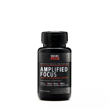 Gnc Amp Amplified Focus, Supliment Pentru Concentrare Si Claritate Mentala, 60 Tb