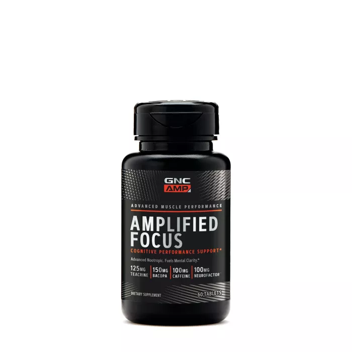Gnc Amp Amplified Focus, Supliment Pentru Concentrare Si Claritate Mentala, 60 Tb Gnc Amp Amplified Focus, Supliment Pentru Concentrare Si Claritate Mentala, 60 Tb