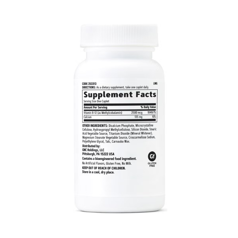 Vitamina B-12 metilcobalamina (100 tb), GNC Live Well