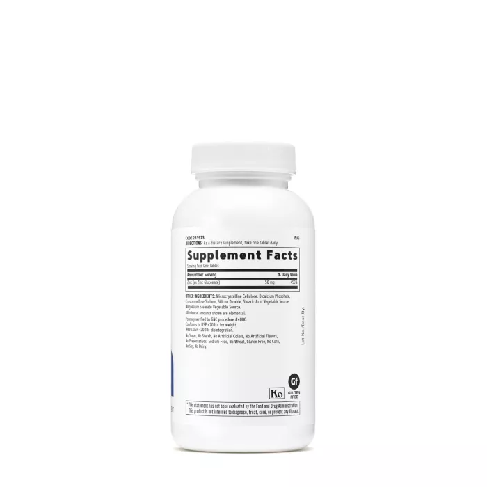Gnc Zinc 50 Mg, 250 Tb Gnc Zinc 50 Mg, 250 Tb