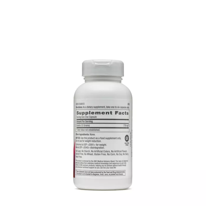 Gnc Women`s Gelatin, Gelatina 778 Mg, 60 Cps Gnc Women`s Gelatin, Gelatina 778 Mg, 60 Cps