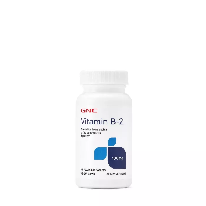 Gnc Vitamin B-2 100 Mg, Vitamina B-2, Suport Pentru Energie Si Sistemul Nervos, 100 Tb Gnc Vitamin B-2 100 Mg, Vitamina B-2, Suport Pentru Energie Si Sistemul Nervos, 100 Tb