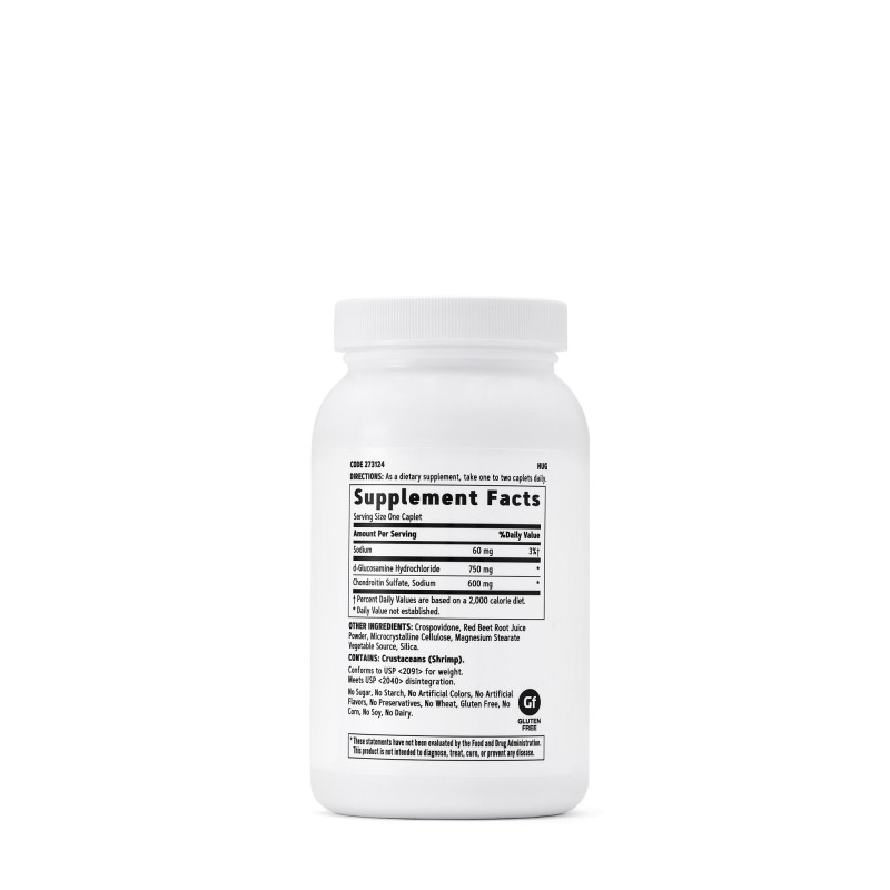 Triple Strength Glucozamina 750 Condroitina 600 Mg (120 Tb), GNC Live Well