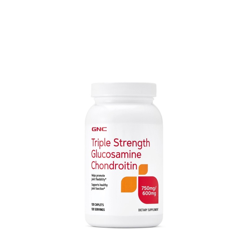 Triple Strength Glucozamina 750 Condroitina 600 Mg (120 Tb), GNC Live Well