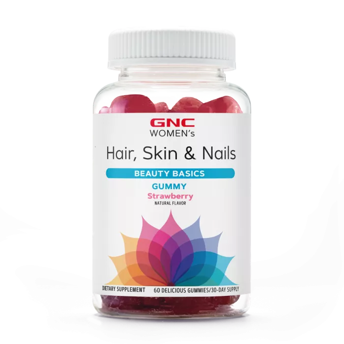 Gnc Women's Hair, Skin & Nails Strawberry , Jeleuri Cu Biotina Si Vitamine Pentru Frumusetea Parului, Pielii Si Unghiilor, 60 Jeleuri Gnc Women's Hair, Skin & Nails Strawberry , Jeleuri Cu Biotina Si Vitamine Pentru Frumusetea Parului, Pielii Si Unghiilor, 60 Jeleuri