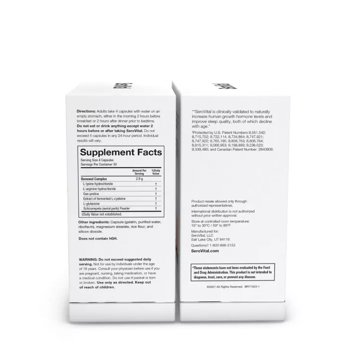 Serovital Reverse The Signs Of Aging, Formula Avansata Pentru Productia Naturala A Hormonului De Crestere Hgh Cu Lizina, 120 Cps Serovital Reverse The Signs Of Aging, Formula Avansata Pentru Productia Naturala A Hormonului De Crestere Hgh Cu Lizina, 120 Cps