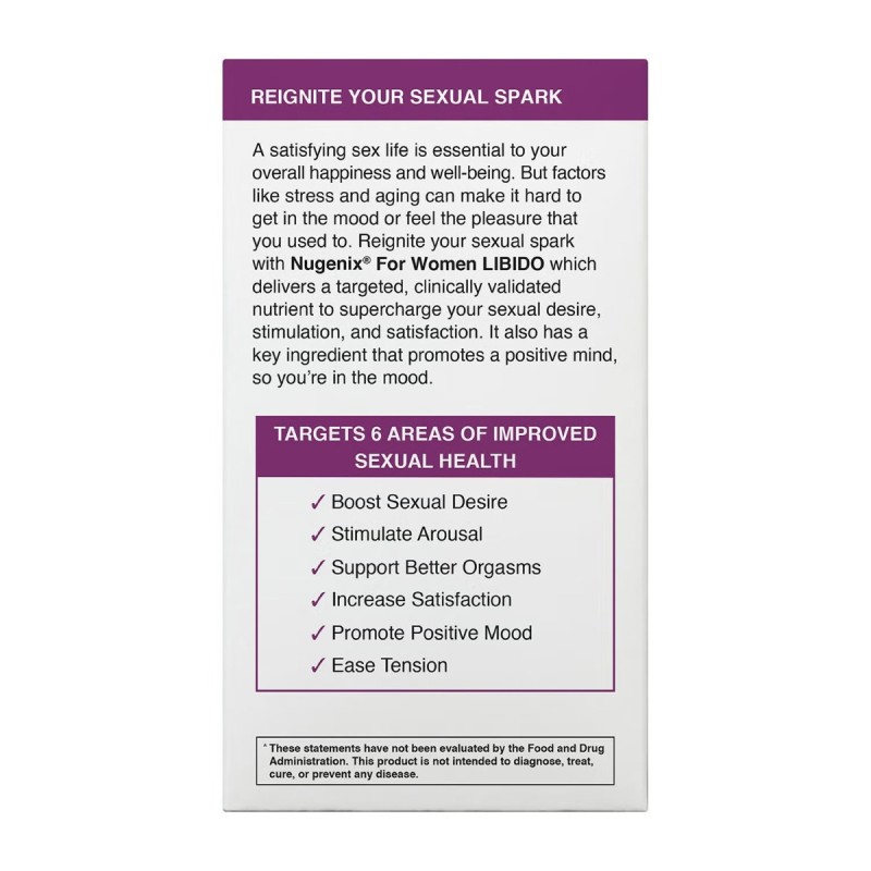 Nugenix Libido: Women's Sexual Vitality Booster, Formula Pentru Sustinerea Vitalitatii Sexuale Feminine, 60 Tb