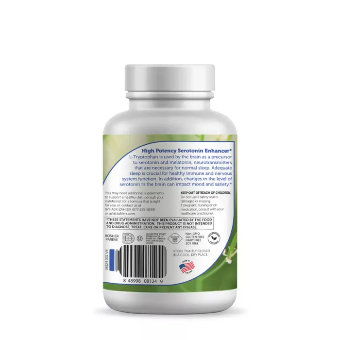Zahler L-tryptophan, L-triptofan 500 Mg, 60 Cps