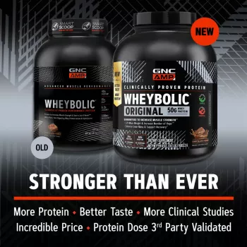 Gnc Amp New Wheybolic, Proteina Din Zer, Studiata Clinic, Cu Aroma De Ciocolata, 1683.20 G
