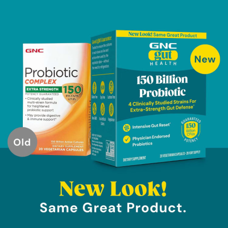 Gnc Gut Health 150 Billion Probiotic, Probiotic Lab4, Formula Studiata Clinic, 150 Miliarde Ufc Culturi Vii, Pentru Digestie Si Microbiom, 20 Cps