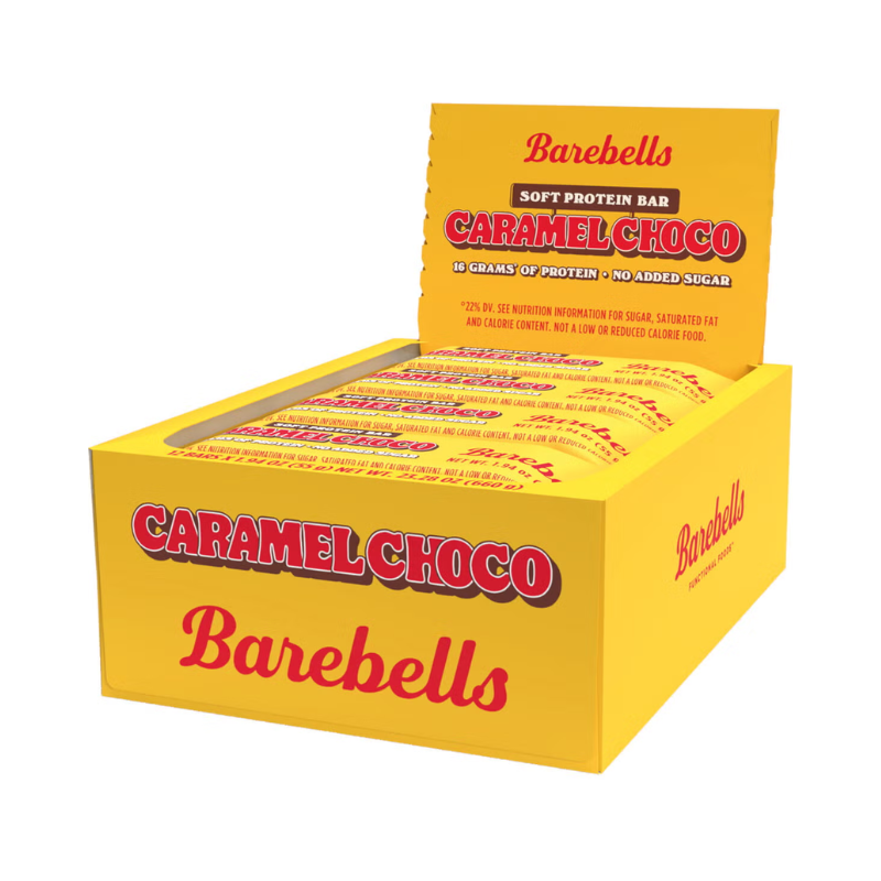 Barebells Soft Protein Bar Caramel Choco, Baton Proteic Cu Aroma De Ciocolata Si Caramel, 55 G