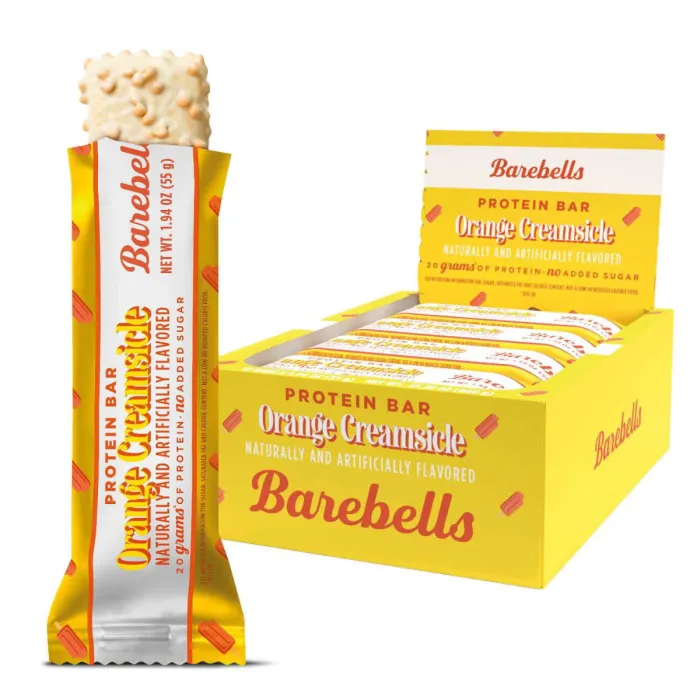 Barebells Protein Bar With Orange Creamsicle Flavor, Baton Proteic Cu Aroma De Portocala Cu Crema De Vanilie , 55 G