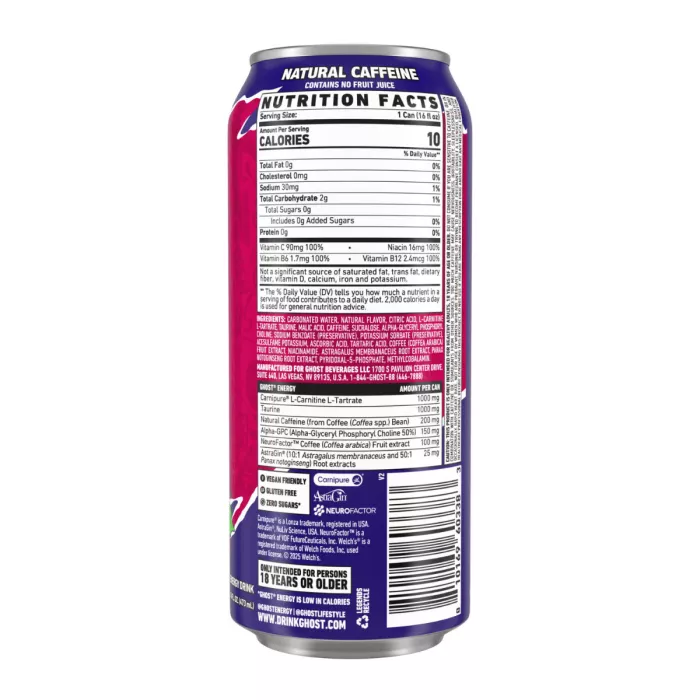 Ghost Energy Drink Welch's Grape Cran, Bautura Energizanta Cu Aroma De Welch's Grape Cran, 473 Ml