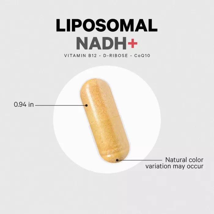 Codeage Liposomal Nadh+, Coq10, B12 Si D-riboza, Suport Avansat Pentru Energie Celulara, 60 Cps