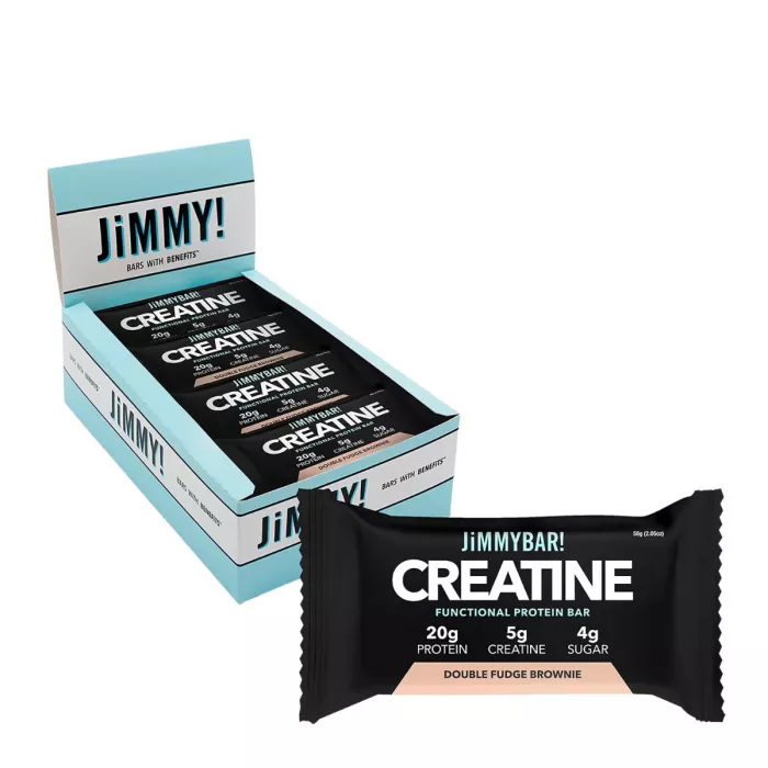 Jimmybar! Baton Proteic Cu Creatina, Aroma De Brownie Extra Ciocolata, 58 G