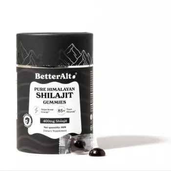 Better Alt Pure Himalayan Shilajit Gummies, Jeleuri De Shilajit Din Himalaya, 60 Jeleuri