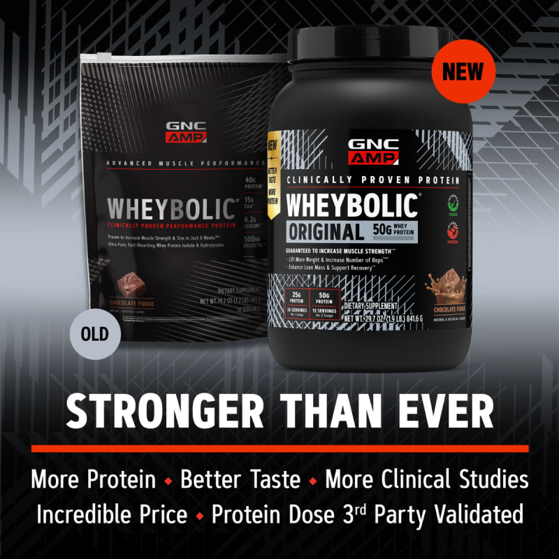 Gnc Amp New Wheybolic, Proteina Din Zer, Studiata Clinic, Cu Aroma De Ciocolata, 841.6 G