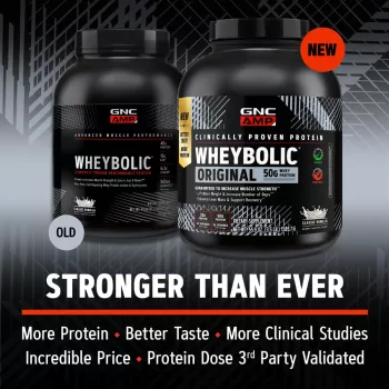 Gnc Amp New Wheybolic, Proteina Din Zer, Studiata Clinic, Cu Aroma De Vanilie, 1585,7 G