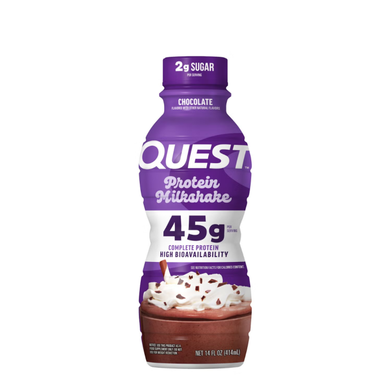 Quest Protein Milkshake Rtd, Milkshake Proteic Cu Aroma De Ciocolata, 414 Ml
