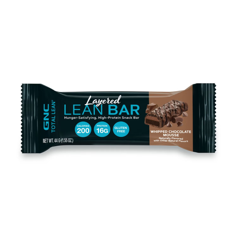 Gnc Total Lean Layered Lean Bar, Baton Proteic Cu Aroma De Mousse De Ciocolata, 44g