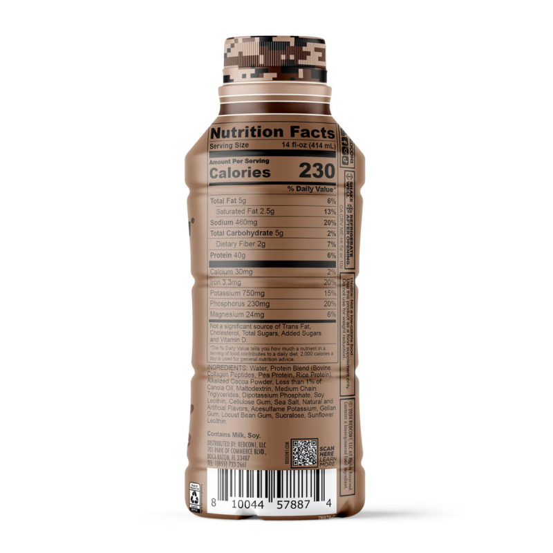 Redcon1 Mre Whole Food Protein Shake Rtd, Shake Proteic Din Alimente Integrale Rtd Cu Aroma De Ciocolata Cu Lapte, 414 Ml