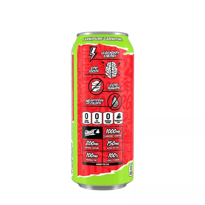 Ghost Energy Drink With Cherry Limeade Flavor, Bautura Energizanta Cu Aroma De Limonada De Cirese, 473 Ml