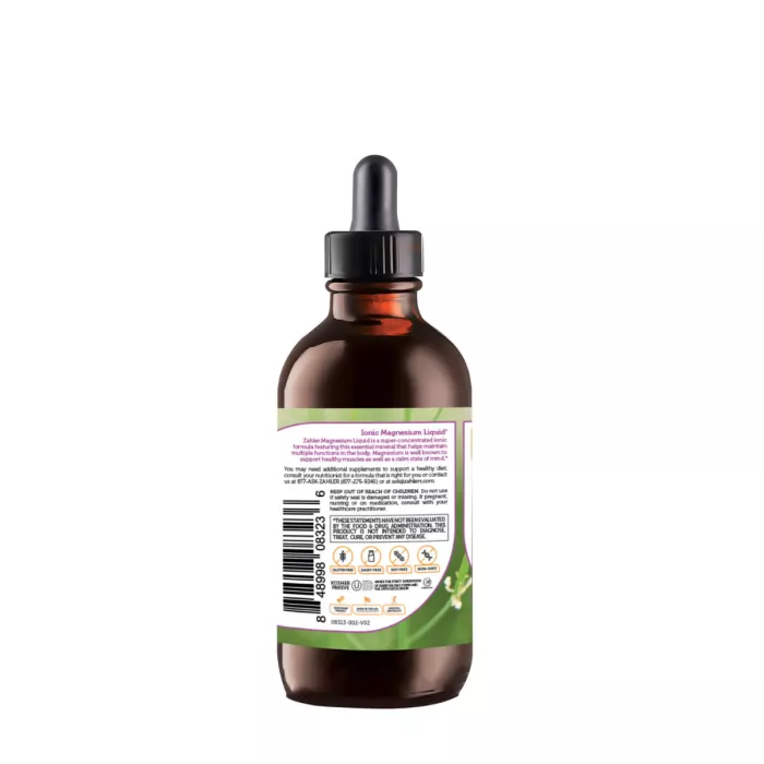 Zahler Magnesium Liquid Unflavored, Magneziu Chloride, 118 Ml
