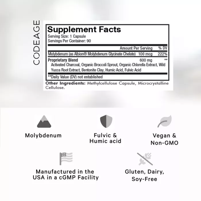 Codeage Universal Binder + Full Spectrum, Formula Pentru Eliminarea Toxinelor Si Sustinerea Microbiomului, 90 Cps Codeage Universal Binder + Full Spectrum, Formula Pentru Eliminarea Toxinelor Si Sustinerea Microbiomului, 90 Cps