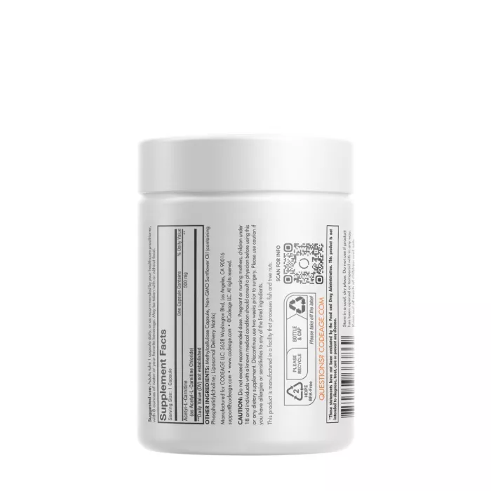 Codeage Liposomal Acetyl L-carnitine+, Formula Pentru Suport Cognitiv Si Vitalitate Zilnica, 90 Cps Codeage Liposomal Acetyl L-carnitine+, Formula Pentru Suport Cognitiv Si Vitalitate Zilnica, 90 Cps