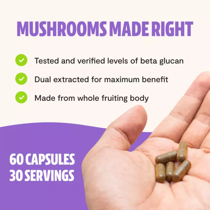 Freshcap Lion's Mane Mushroom, Ciuperca Coama Leului Pentru Claritate Mentala, Focus Si Sustinere Cognitiva, 1000 Mg, 60 Cps Freshcap Lion's Mane Mushroom, Ciuperca Coama Leului Pentru Claritate Mentala, Focus Si Sustinere Cognitiva, 1000 Mg, 60 Cps