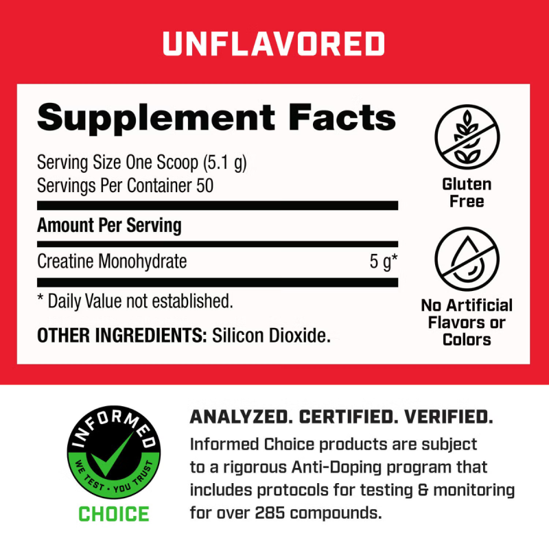 Pro Performance creatina monohidrata fara aroma (255 G), GNC Live Well