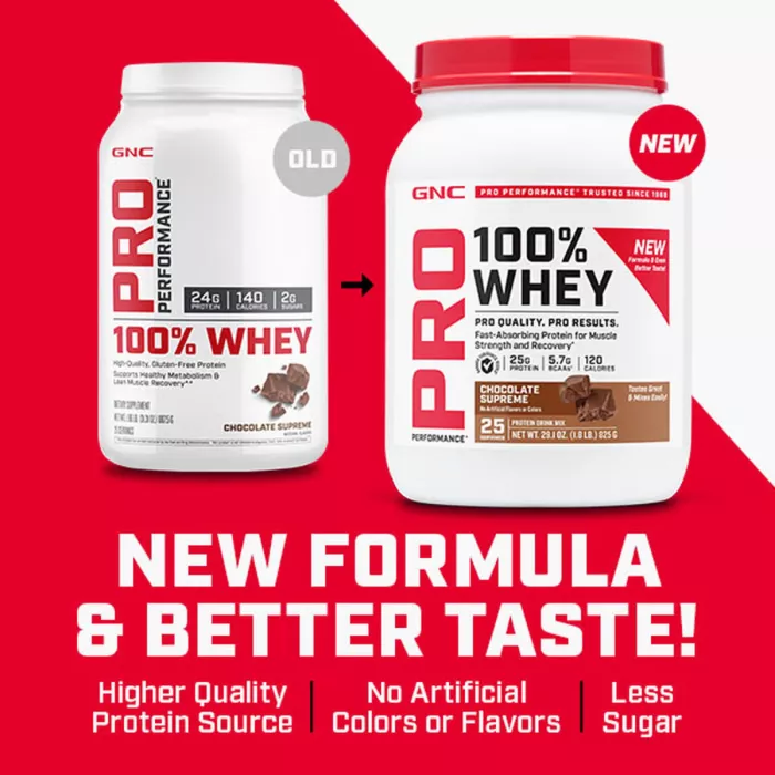 Gnc Pro Performance 100% Whey, Proteina Din Zer Cu Aroma De Biscuit Si Crema, Testata Antidoping, 860 G