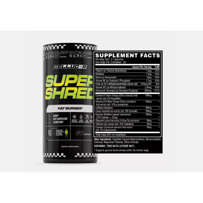 Cellucor Super Shred, Formula Avansata Pentru Arderea Grasimilor, 60 Cps Cellucor Super Shred, Formula Avansata Pentru Arderea Grasimilor, 60 Cps