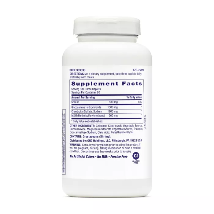 Gnc Triflex, Glucozamina, Msm Si Condroitina Pentru Articulatii Sanatoase, 240 Tb Gnc Triflex, Glucozamina, Msm Si Condroitina Pentru Articulatii Sanatoase, 240 Tb