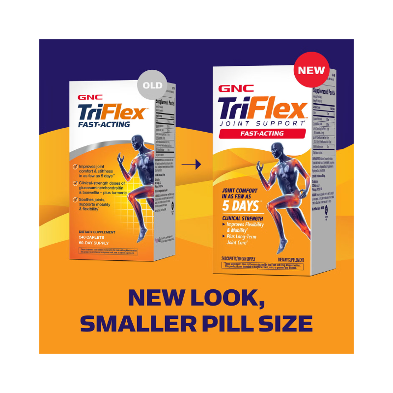 Gnc Triflex Fast-acting, Apresflex Studiat Clinic , Formula Premium Pentru Sanatatea Articulatiilor, 240 Tb