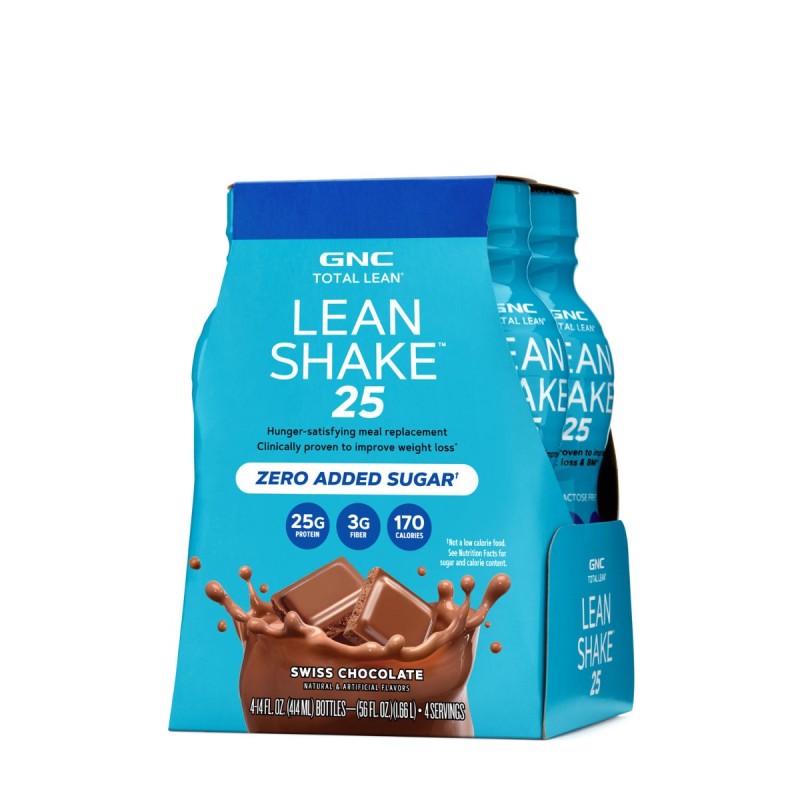 Gnc Total Lean Lean Shake 25 Cu Aroma De Ciocolata Elvetiana, 414 Ml